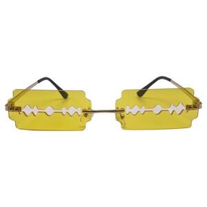 6171 | Yellow Razor Novelty Sunglasses
